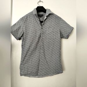 Marc Anthony Shirt Mens Size Medium Button Up Slim Fit‎ Stretch Beach Short